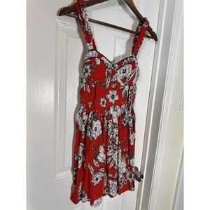 Women's B•O•G Hawaiian Dress Coconut Girl Vintage Inspired 50s Pin Up Boning